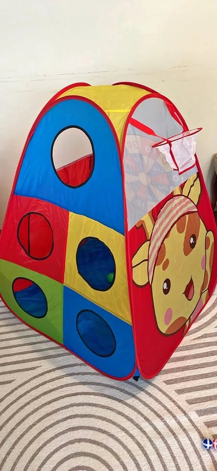 New Kids Play Tent 3 in 1 Ball Toss & Target Game Hoop