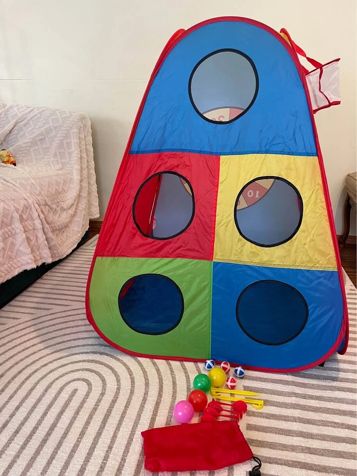 New Kids Play Tent 3 in 1 Ball Toss & Target Game Hoop - photo 5