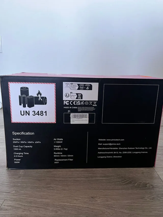 Pinico S7 Cordless Vacuum Cleaner image indicator(4)