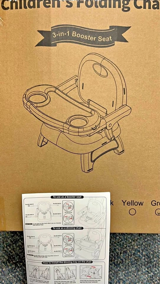 New 3 in 1 Booster Seat for baby (2 color) - photo 2