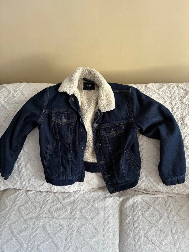 Black Puffer Jacket and Denim Sherpa Jacket - photo 2