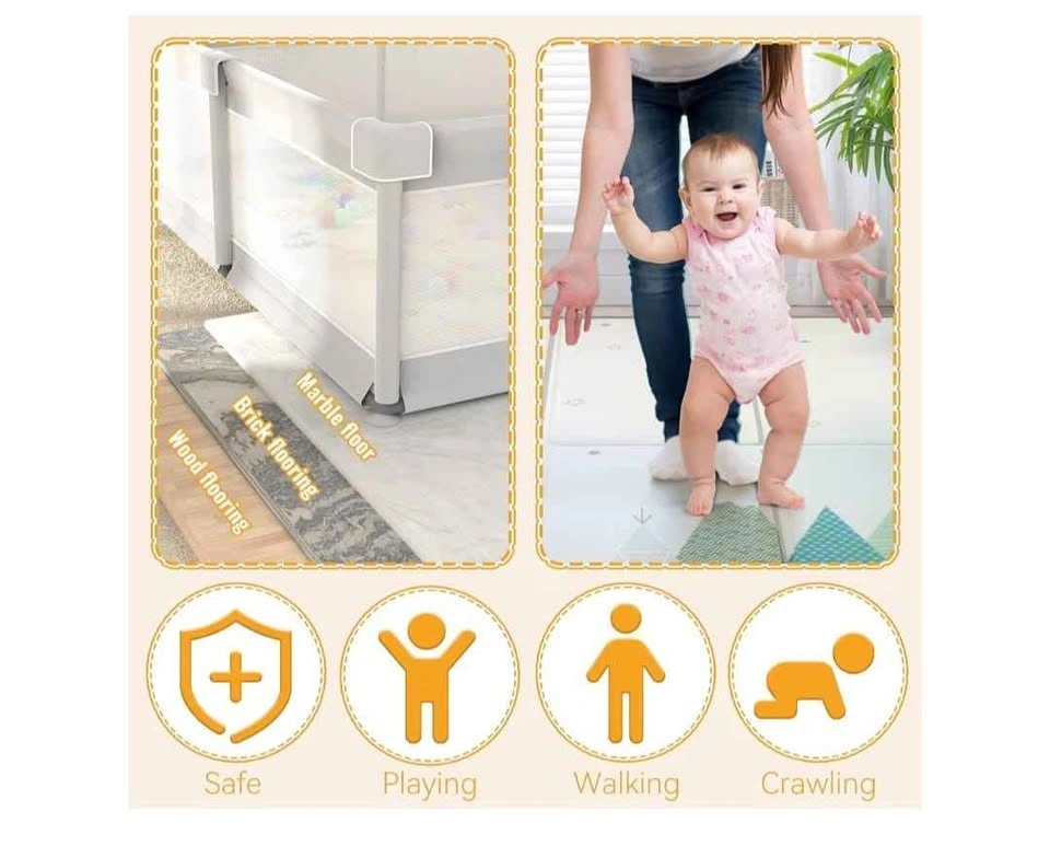 79" x 71" Baby Playpen with Mat - photo 3