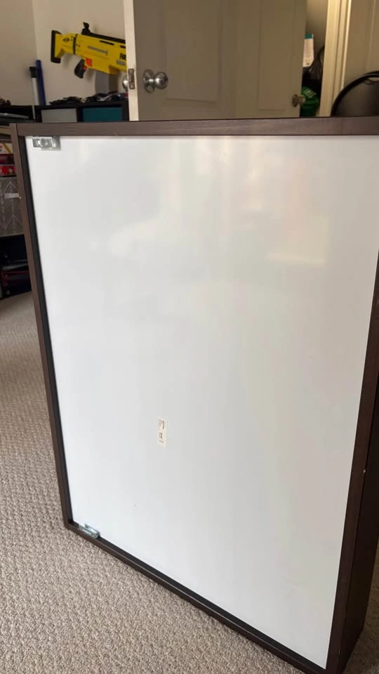 Modern Dark Wood Framed Mirror – Great Condition - photo 2
