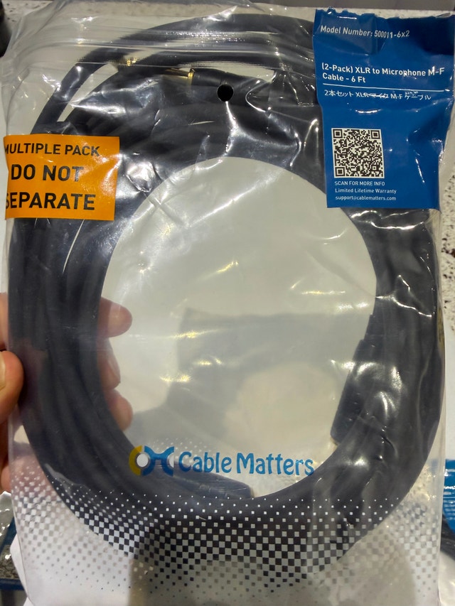 Cable Matters XLR & TRS Audio Cables - Brand New - photo 3