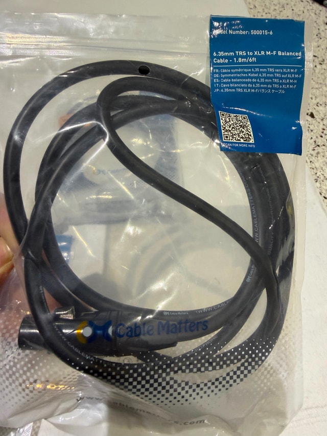 Cable Matters XLR & TRS Audio Cables - Brand New - photo 4