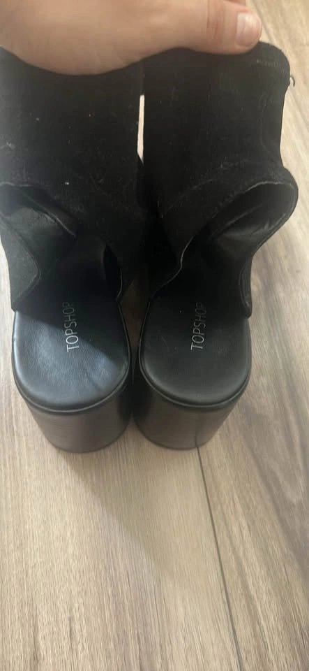 Black Open-Toe Heels - Size 9 (Women's, Canada/US) - photo 2