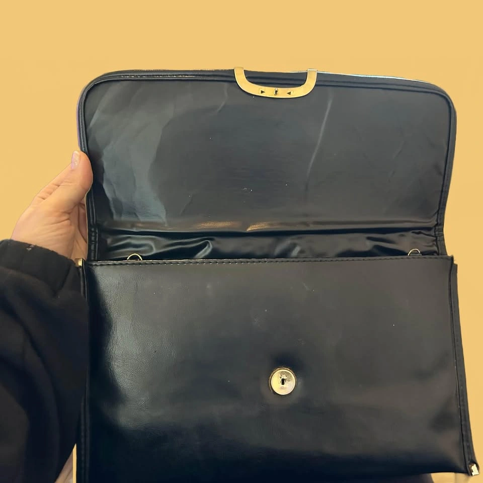 Vintage Leather Clutch Bag - photo 3