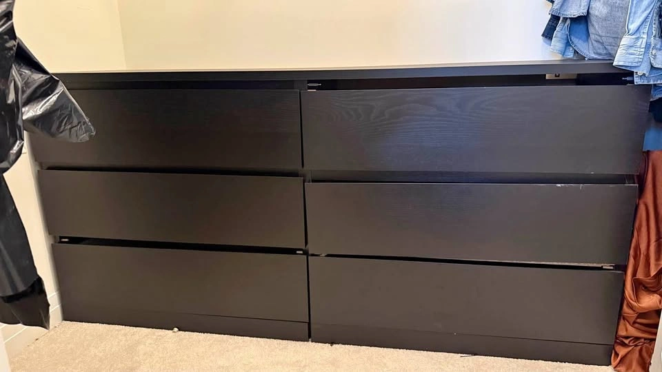 MALM Ikea 6 Drawer Dresser