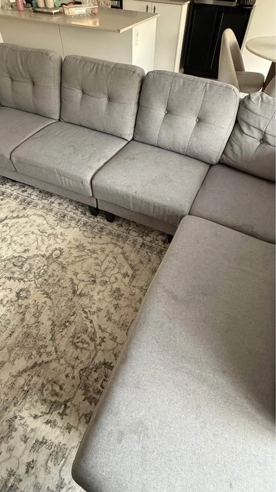 Large Structube Grey Sectional - photo 2