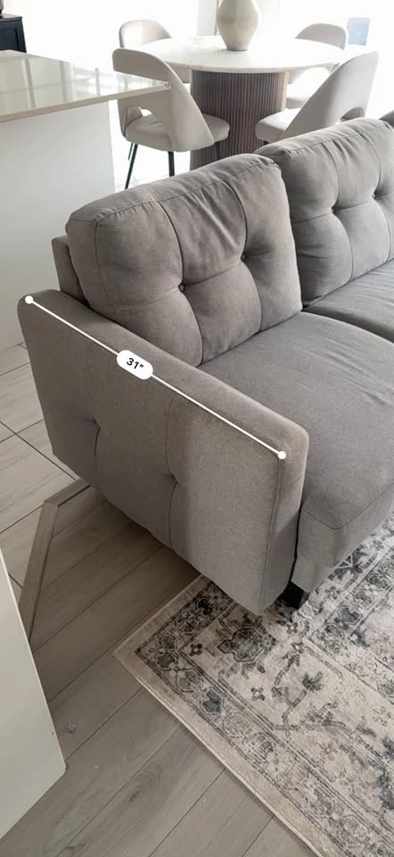 Large Structube Grey Sectional - photo 4