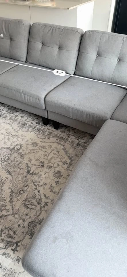 Large Structube Grey Sectional - photo 5
