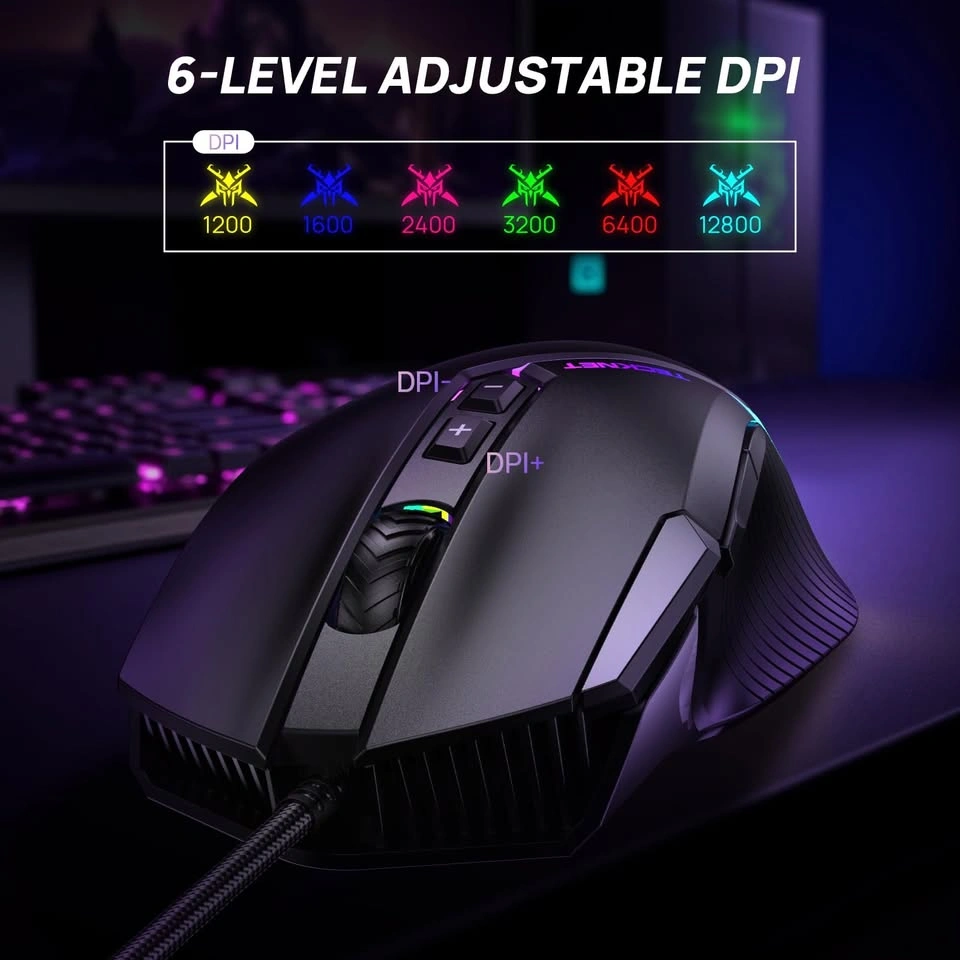 TECKNET Wired RGB Gaming Mouse - photo 2