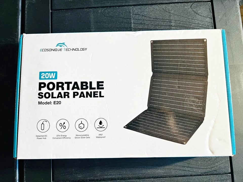 Ecosonique 20W Portable Solar Panel E20