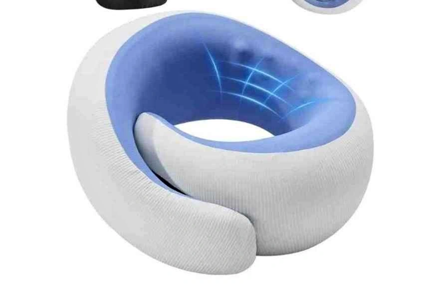 WENGTY Neck Pillow for Travel - Cooling Fabric & Memory Foam
