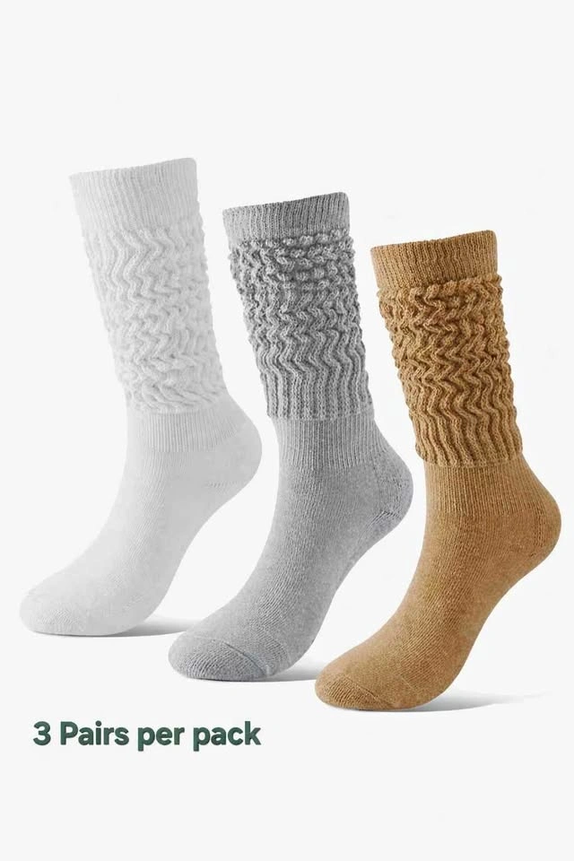 BONANGEL Slouch Socks for Women - 3 Pairs