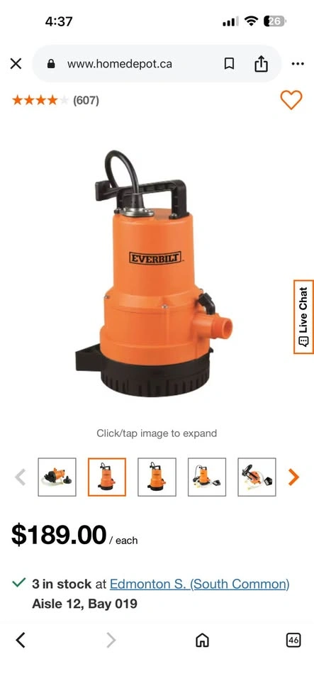 Everbilt 1/4 HP 2-in-1 Utility Pump - photo 4