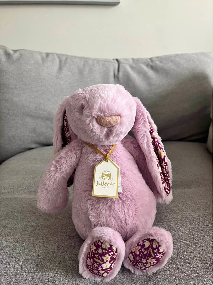 Jellycat Thistlepop Blossom Luxe Bunny (Purple) - NEW with Tags