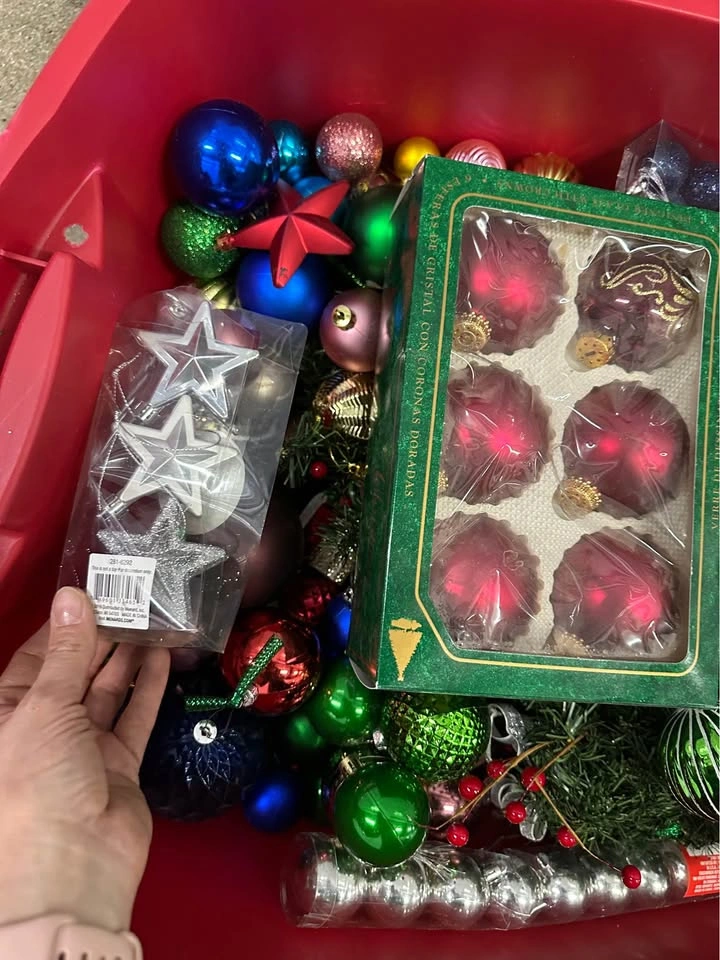 Large Bin of Christmas Ornaments & Decorations - photo 4