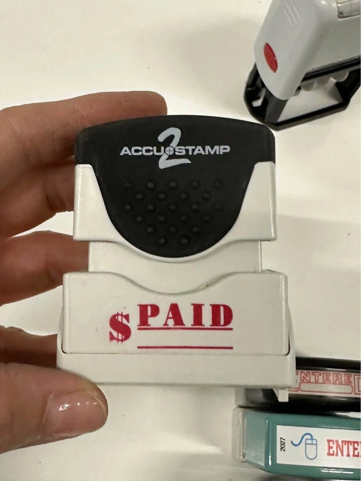 Set of Office Stamps (PAID, VOID, COPY, etc.) - photo 3