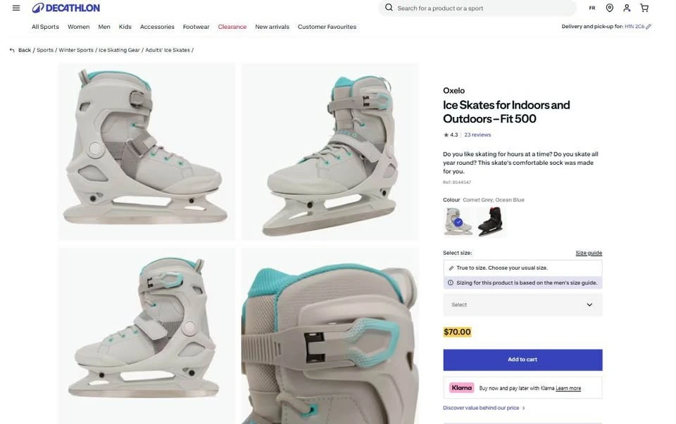 Like New! Oxelo Decathlon Ice Skates - Women’s Size US 7.5 / EU - photo 4