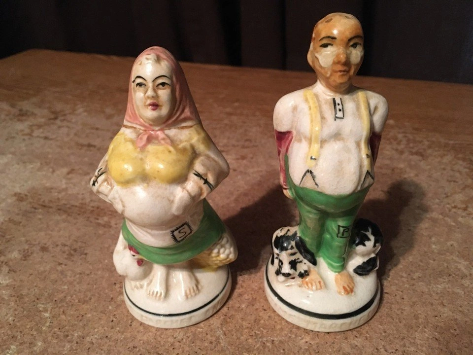 VINTAGE BEFORE & AFTER BRIDE GROOM SHAKERS - photo 2