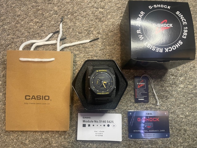 G-Shock GA2100 Yellow & Black