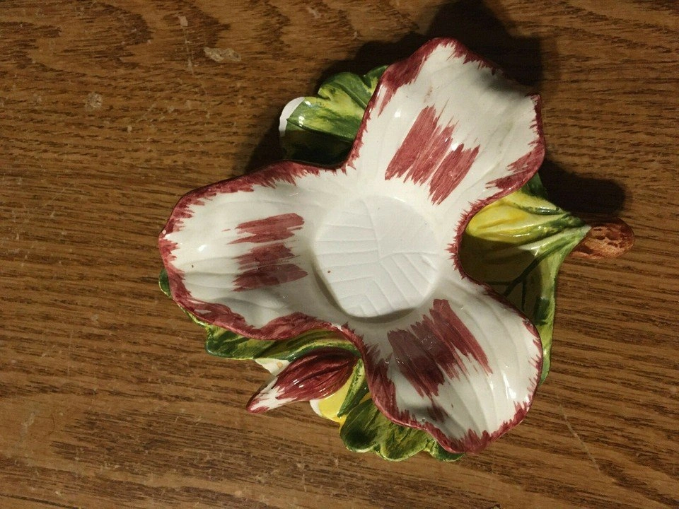 RED CM INC CHADWICK PORCELAIN FLOWER TEACUP & SAUCER - photo 2
