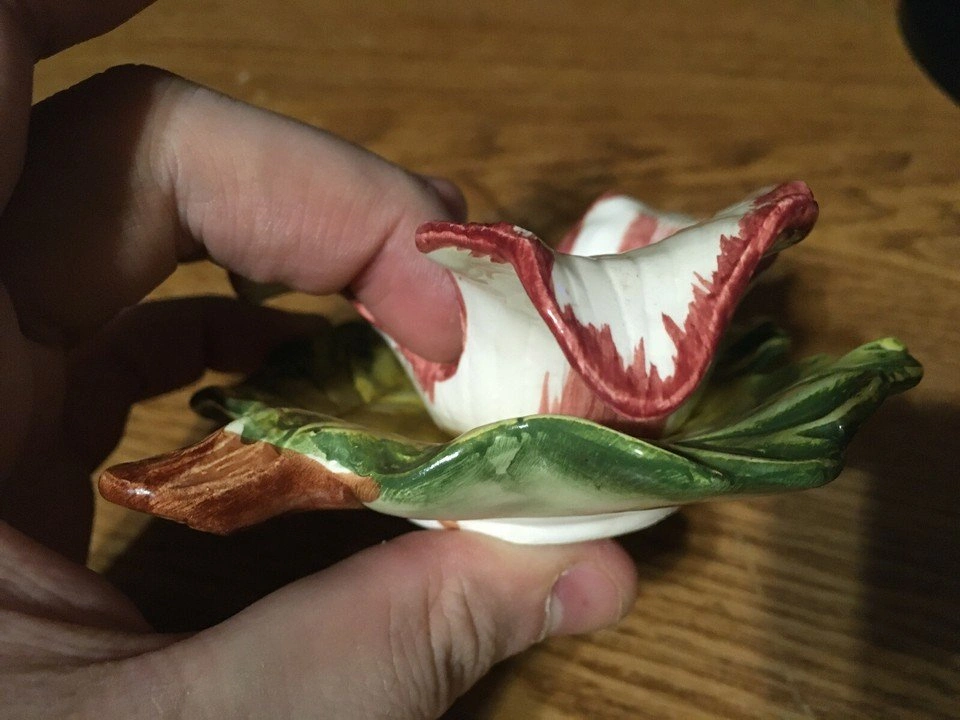 RED CM INC CHADWICK PORCELAIN FLOWER TEACUP & SAUCER - photo 5
