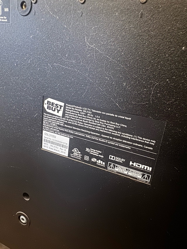 Toshiba 55 inch TV - photo 2