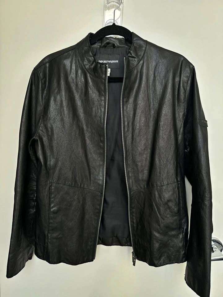 Emporio Armani Leather Moto Jacket