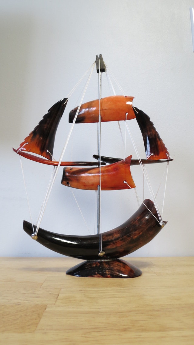 Bull Horn Ship Model