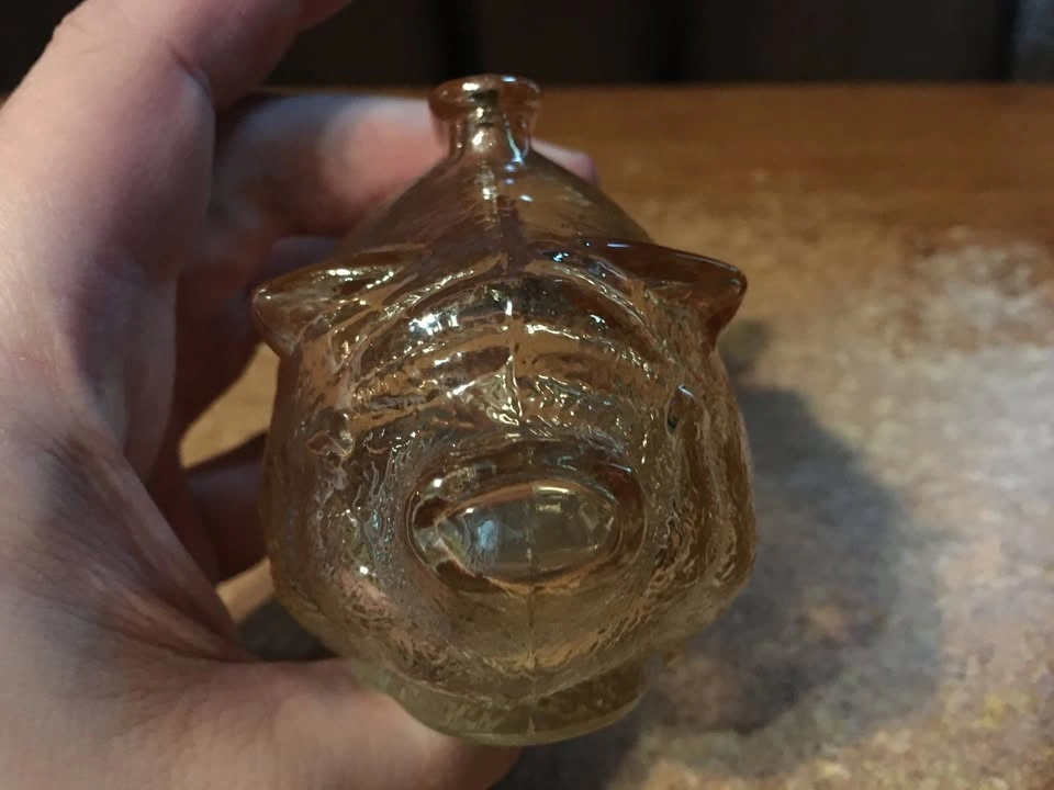 Vintage Iridescent Glass Piggy Bank - Anchor Hocking - photo 3