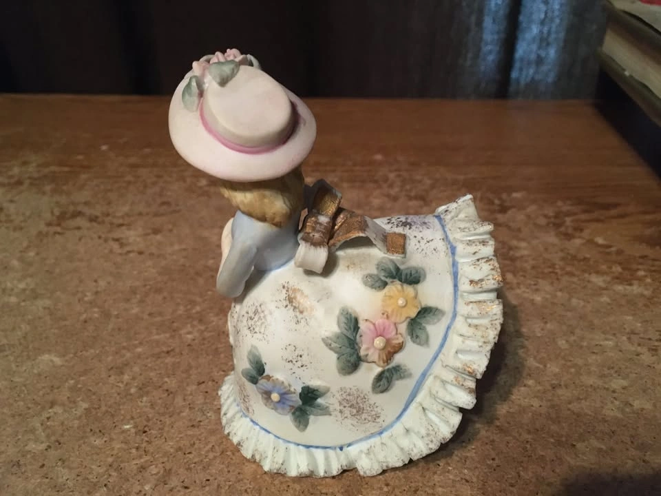 VINTAGE LEFTON FLORAL BLOOMER GIRL KW2322 WITH PRESENT - photo 2