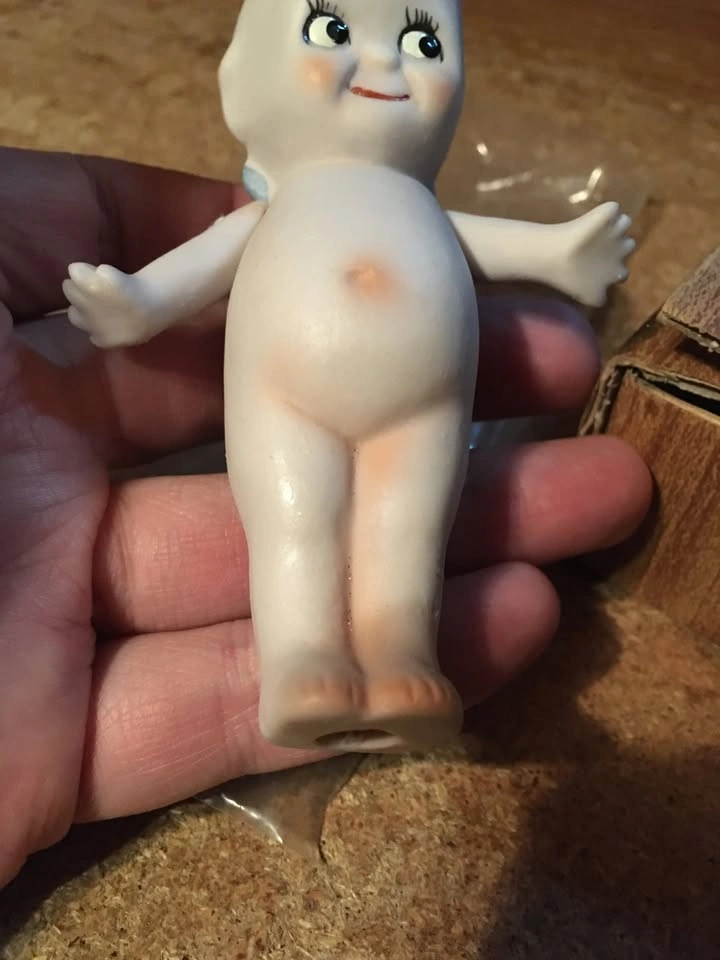 VINTAGE SHACKMAN PUDGIE PORCELAIN DOLL IN ORIGINAL BOX - photo 3