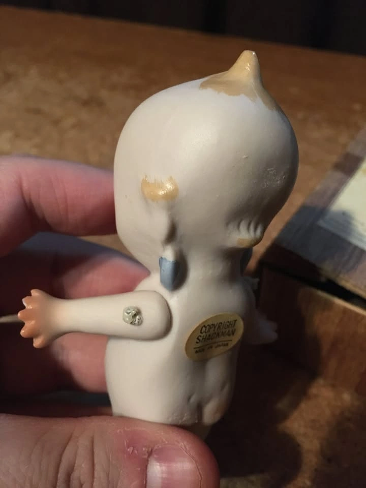 VINTAGE SHACKMAN PUDGIE PORCELAIN DOLL IN ORIGINAL BOX - photo 4