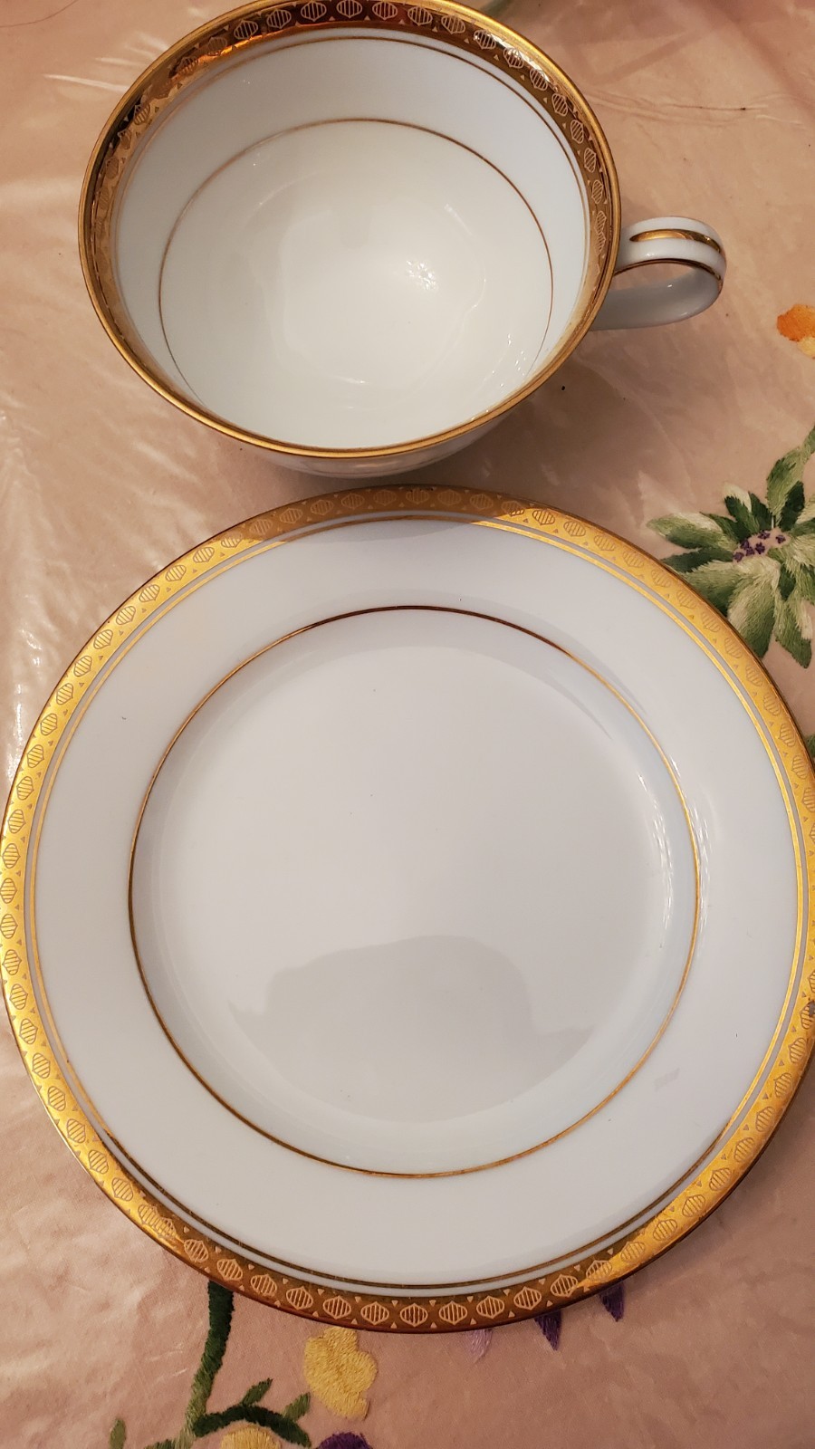 Antique Noritake Teacup And Saucer - photo 3