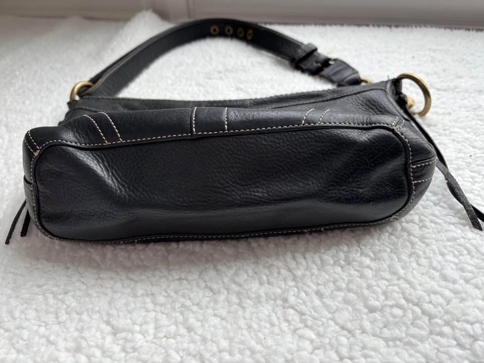 Coach Vintage Y2K Black Soho Hobo Fringe Leather Shoulder Bag - photo 5