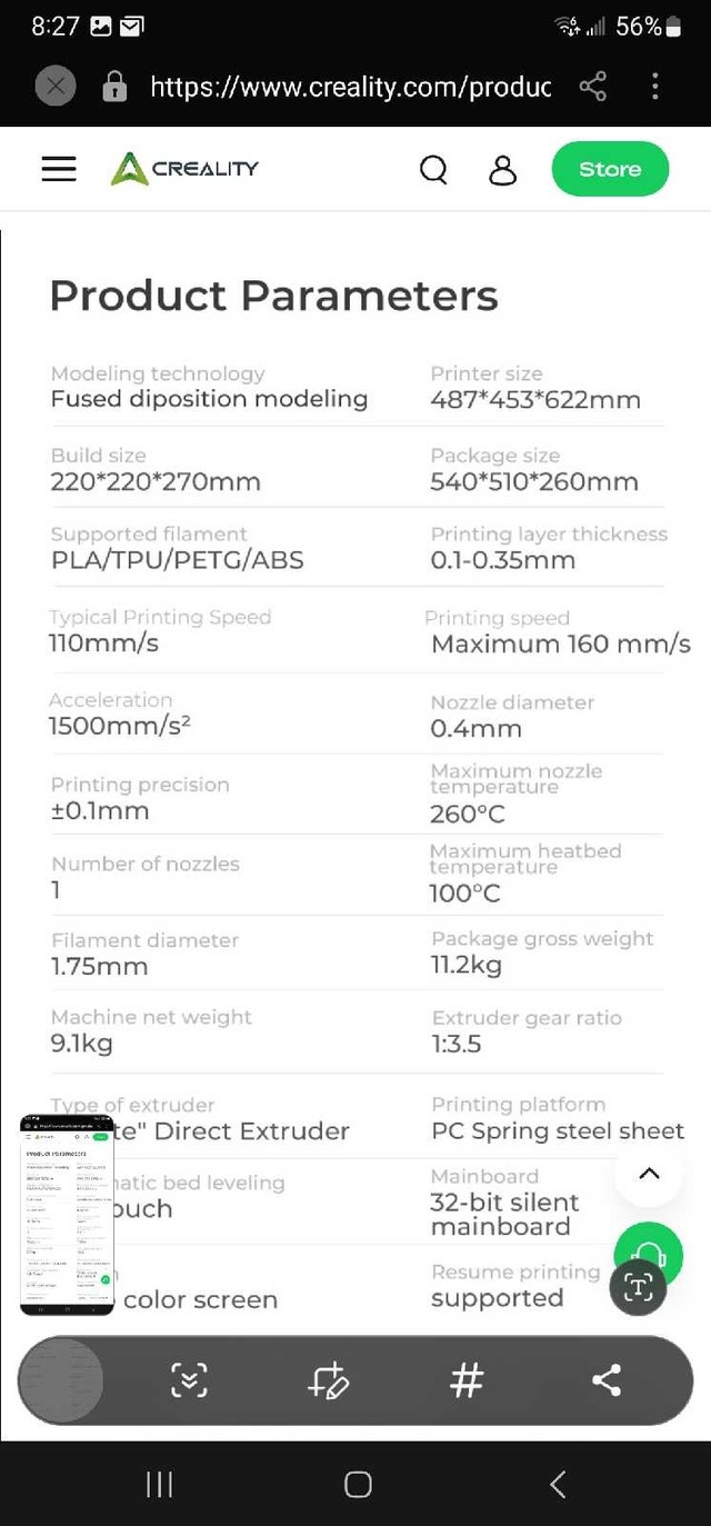 Creality Ender-3 S1 Pro 3D Printer - photo 2