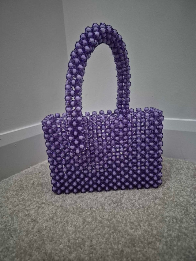 Purple Beaded Bag - photo 2