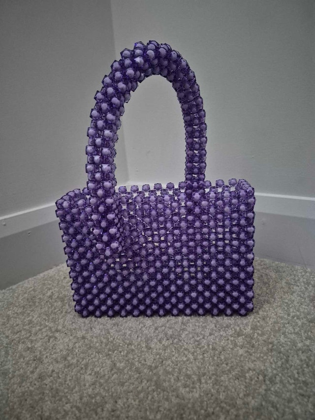 Purple Beaded Bag - photo 3