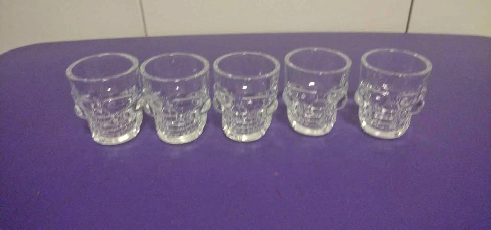 Set of 5 Skull Shot Glasses