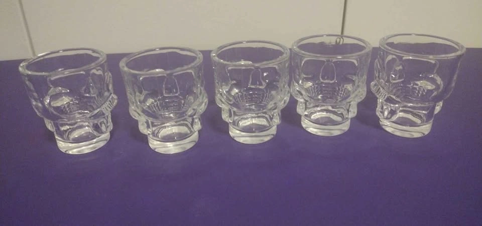 Set of 5 Skull Shot Glasses - photo 3