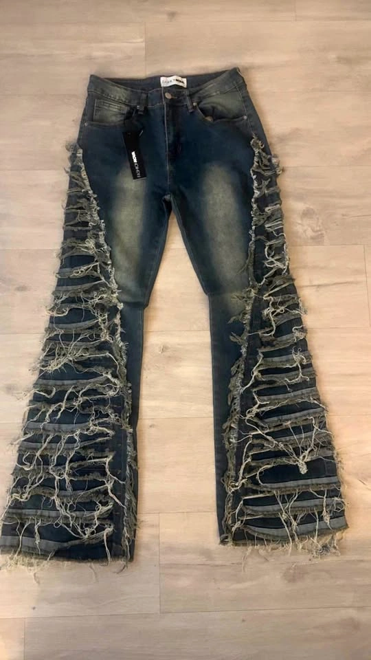 Fashion Nova Flare Jeans - Medium Wash