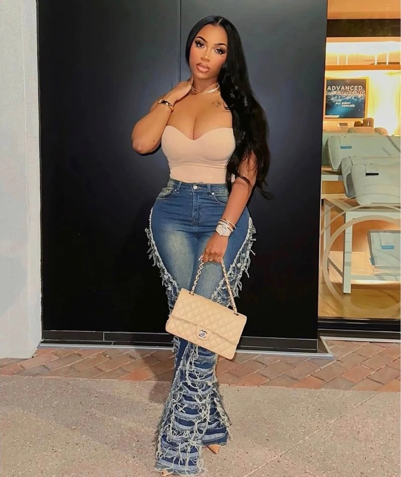 Fashion Nova Flare Jeans - Medium Wash - photo 2