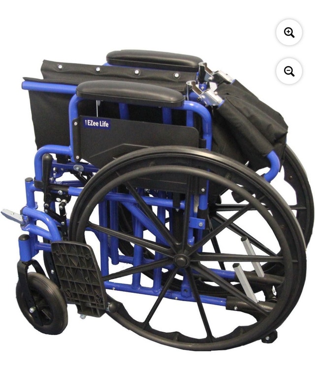 EZee Life Travel Wheelchair Aluminium Lightweight 18" - photo 4