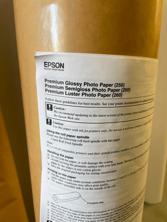 Premium Glossy Photo Paper (250) 44" x 100' image indicator(3)