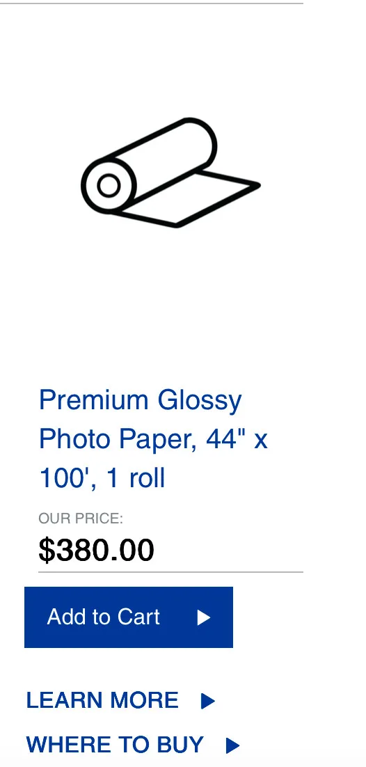 Premium Glossy Photo Paper (250) 44" x 100' image indicator(4)