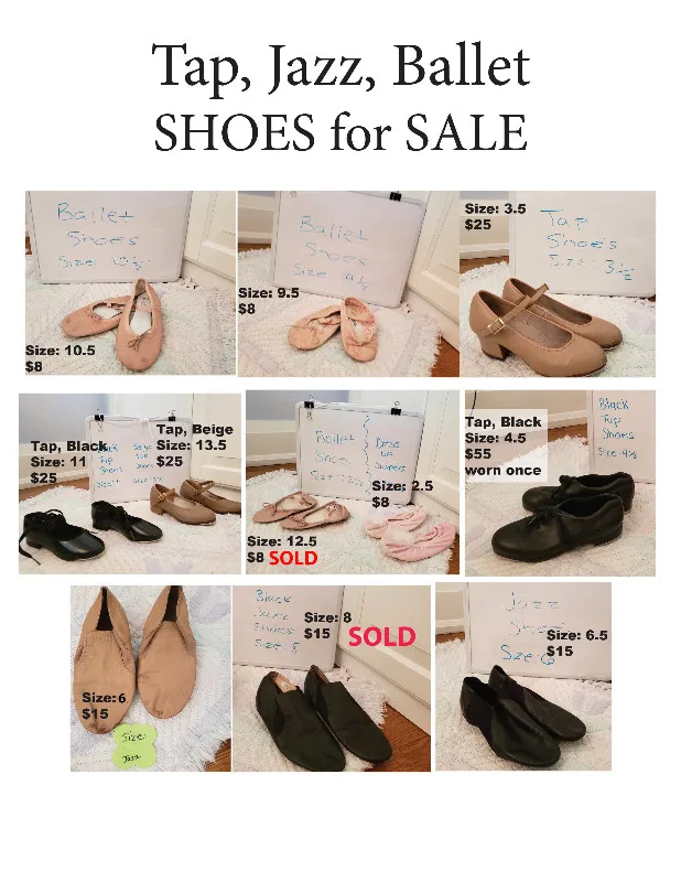 Tap, Jazz, ballet shoes, Dance thumbnail