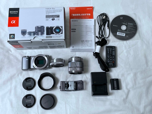 SONY NEX-5N Mirrorless Camera With Lenses and Accessories