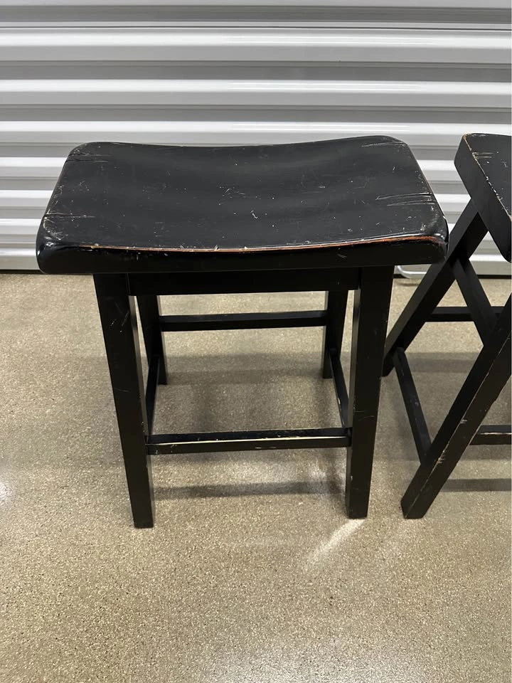 2 Counter Stools – Black - photo 2